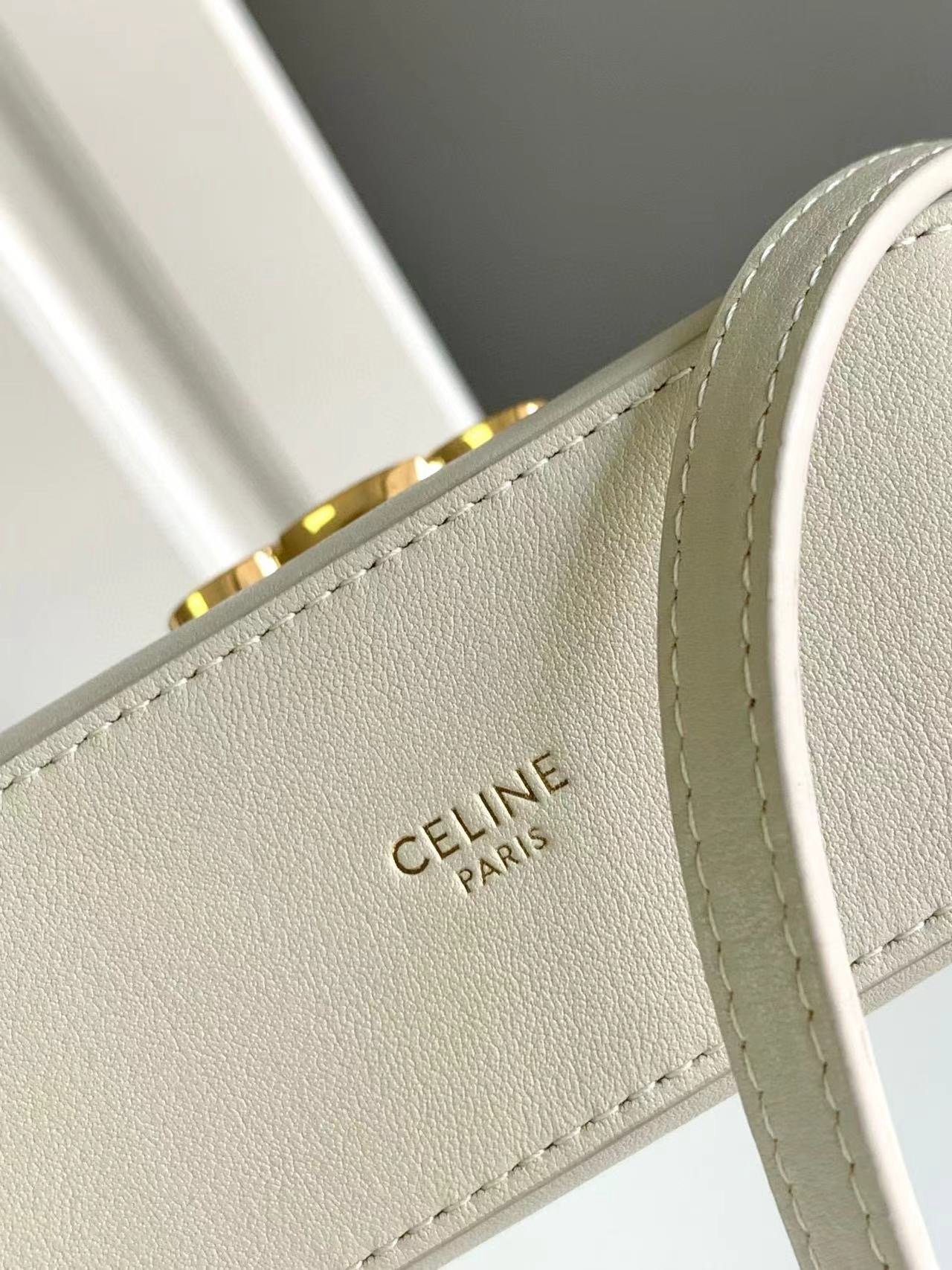 Celine TRIOMPHE Mini Cowhide Bucket Bag 12.5x5x14cm