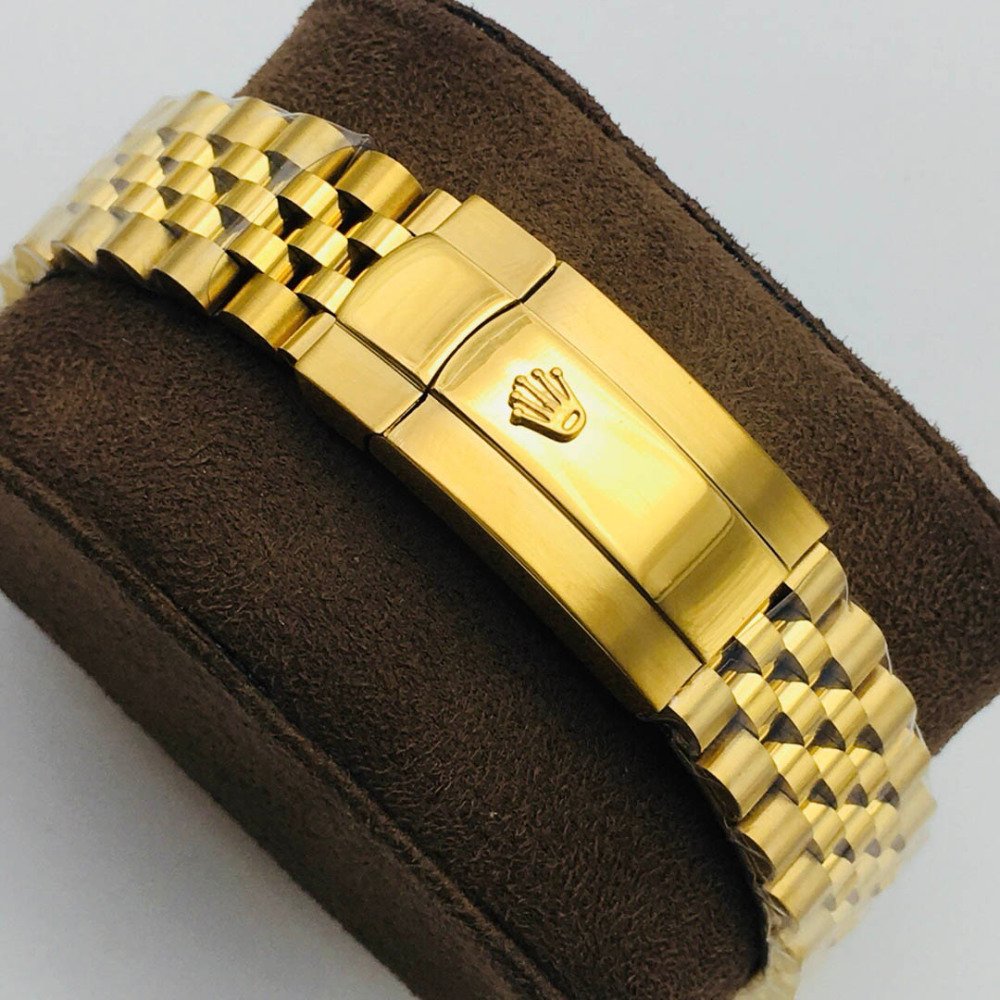 Rolex Datejust 1601 Gold Tiger Eye Dial Jubilee Bracelet Swiss Clone Movement