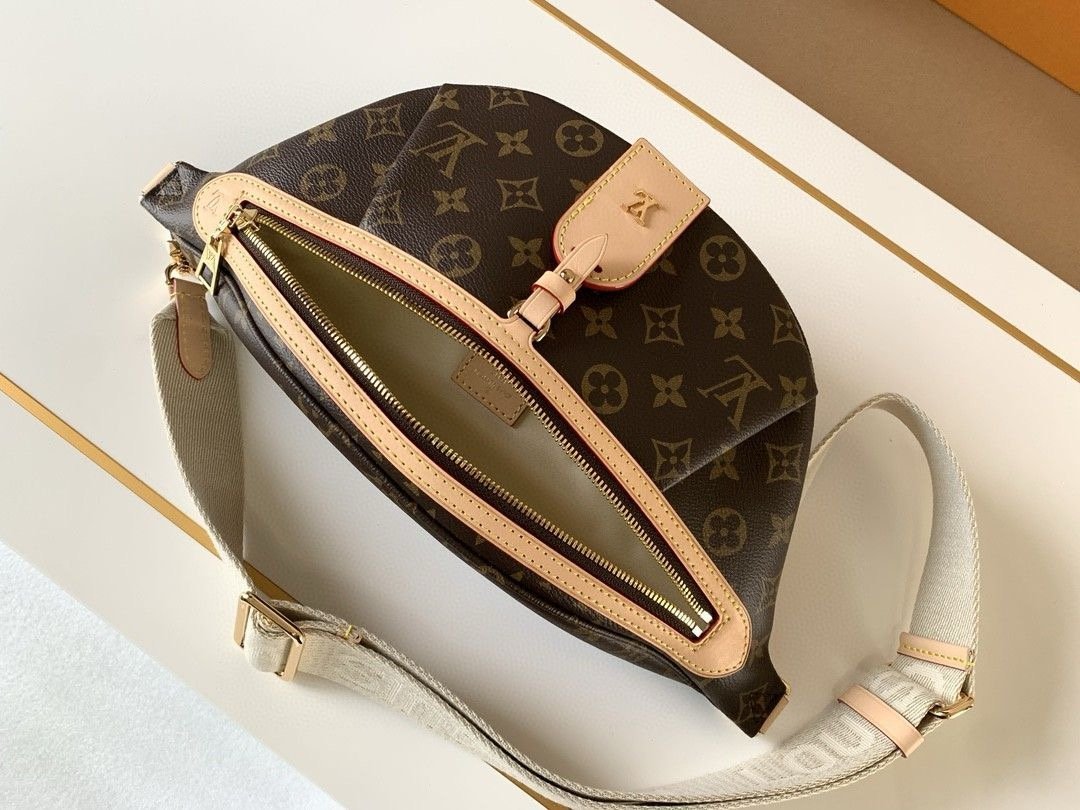 LV high rise waist bag monogram coated canvas
