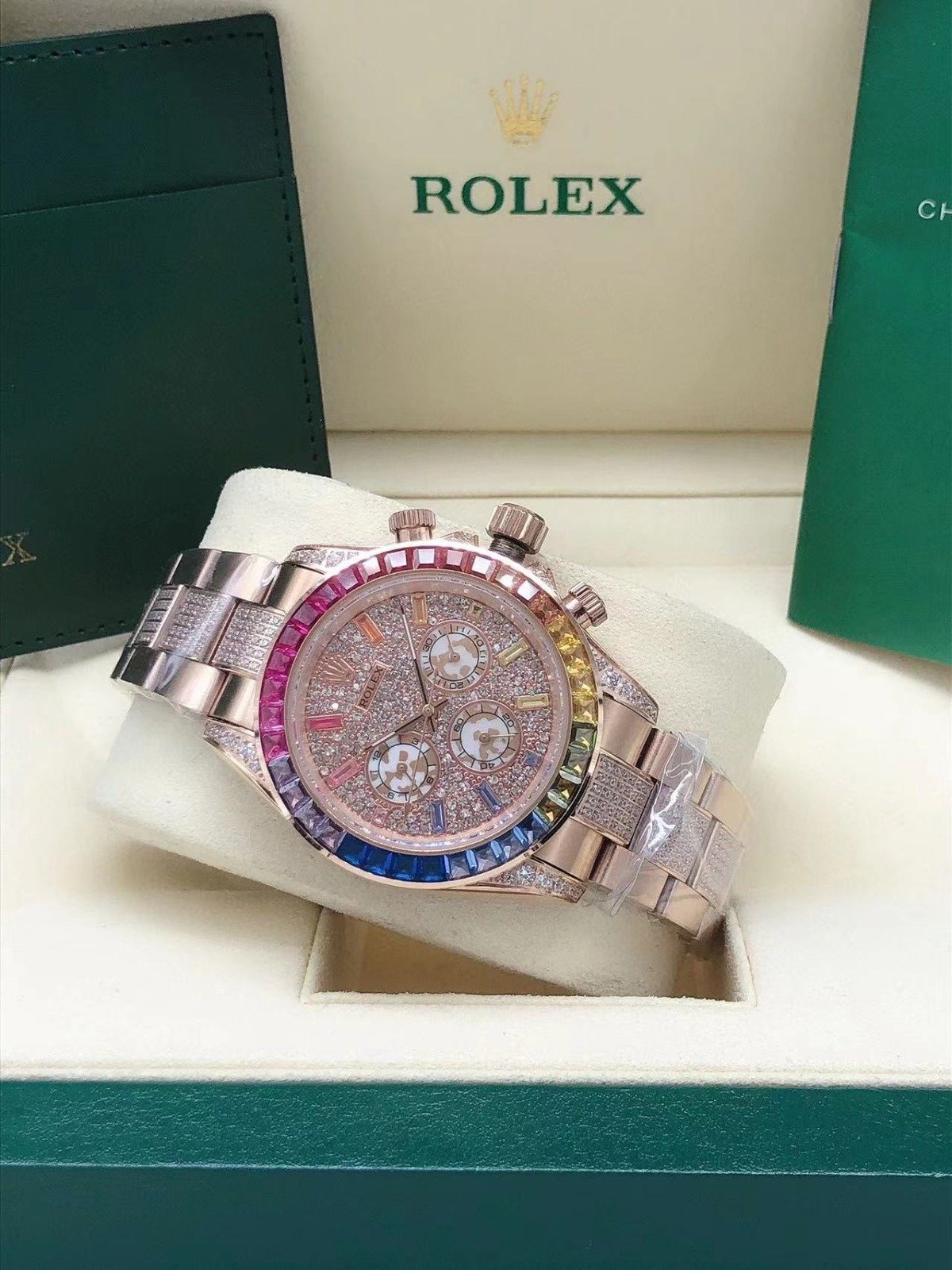 Rolex Daytona Rainbow diamond