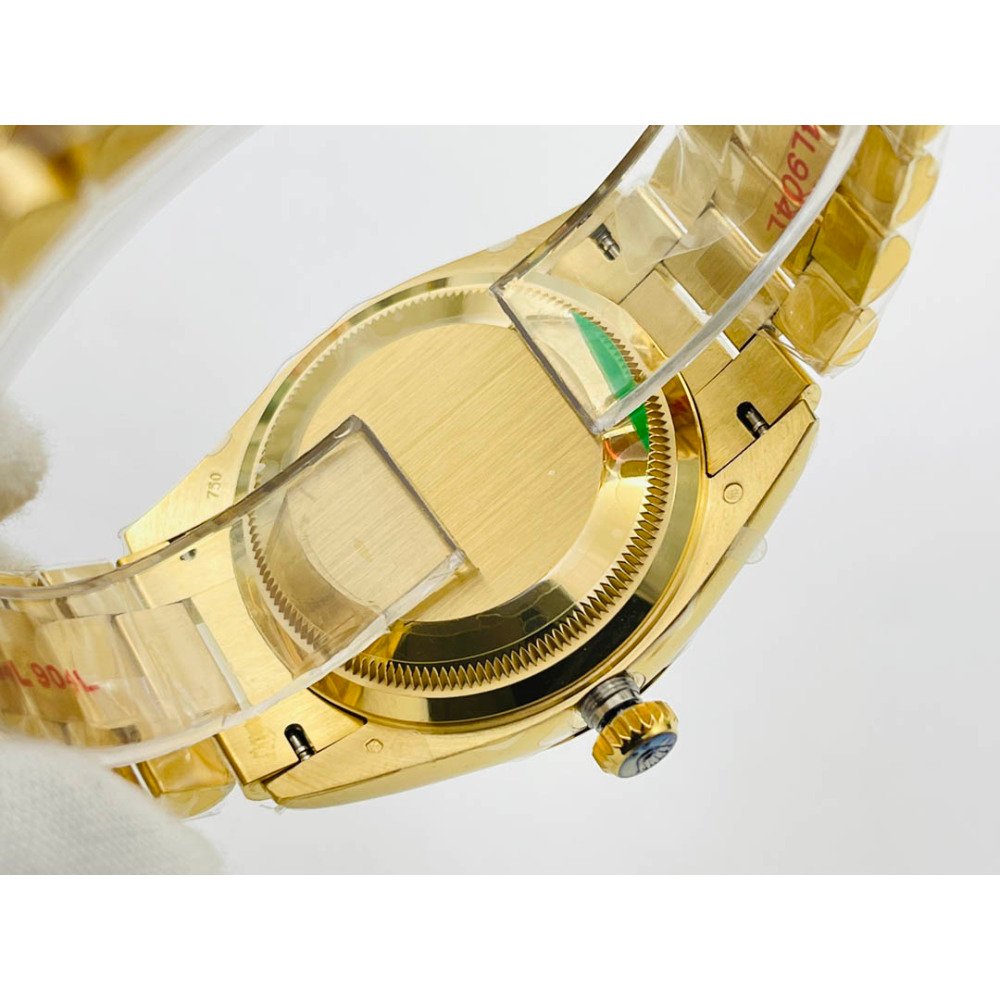Rolex Day-Date All Gold Green Dial Diamond Bezel Super Clone 3255 Movement