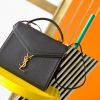 Cassandra Medium Grain-Pressed Leather Tote Bag