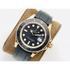 Rolex Yacht-Master 116655 Yellow Gold Black Ceramic Bezel Rubber Strap 3235 Movement
