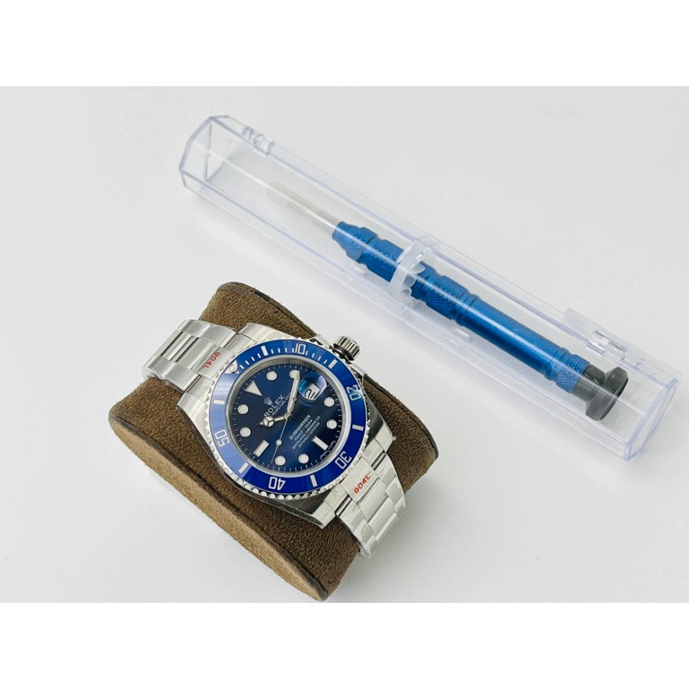 Rolex Submariner Blue Dial Blue Ceramic Bezel Swiss 3135 Movement