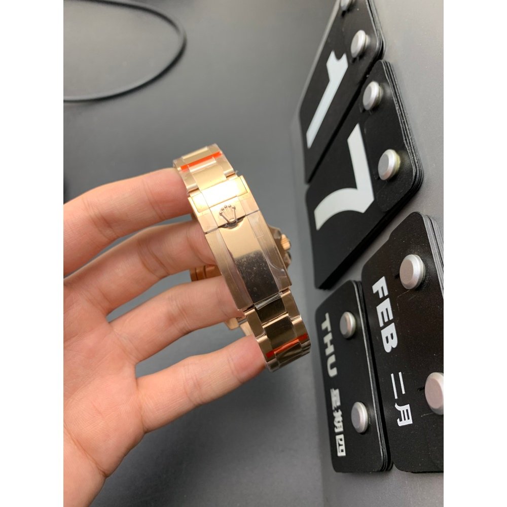Rolex GMT Master II 126715CHNR Black Dial Rose Gold Rootbeer Bezel Swiss 3186 Movement