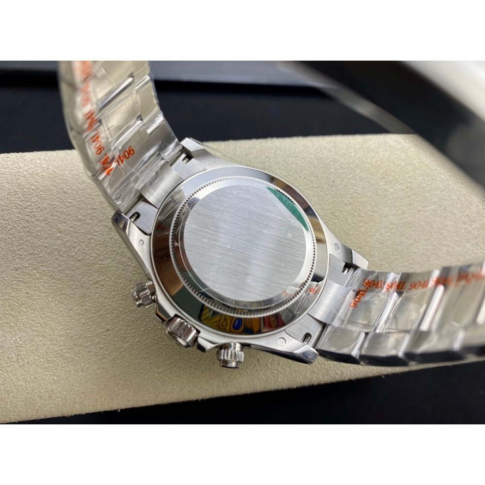 Rolex Daytona 116520 White Black Diamond Dial Steel A7750 Movement