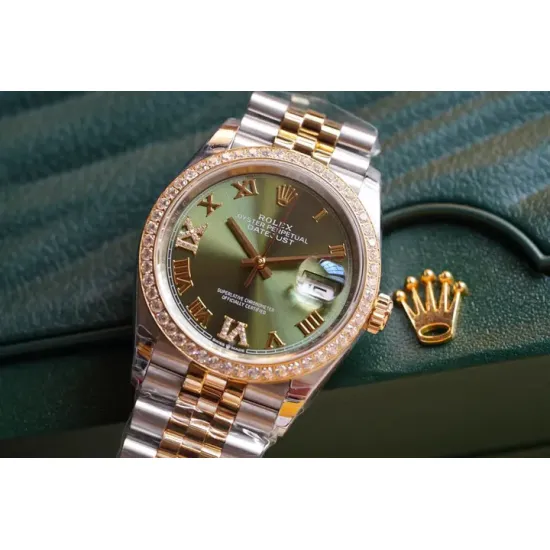 Rolex DATEJUST 31mm Oystersteel yellow gold and diamonds m126283rbr