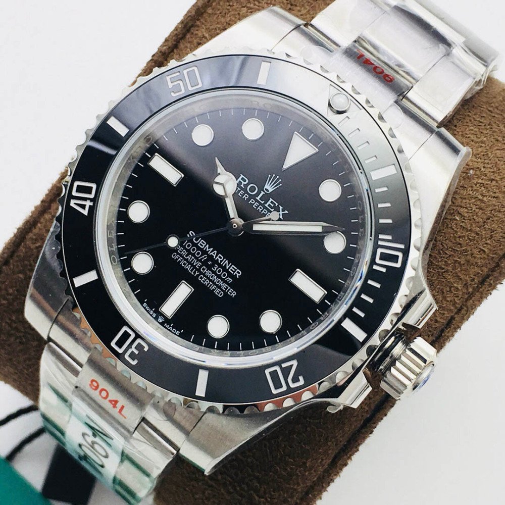 Rolex Submariner 114060 Black Dial No Date Steel Swiss 3235 Clone Movement