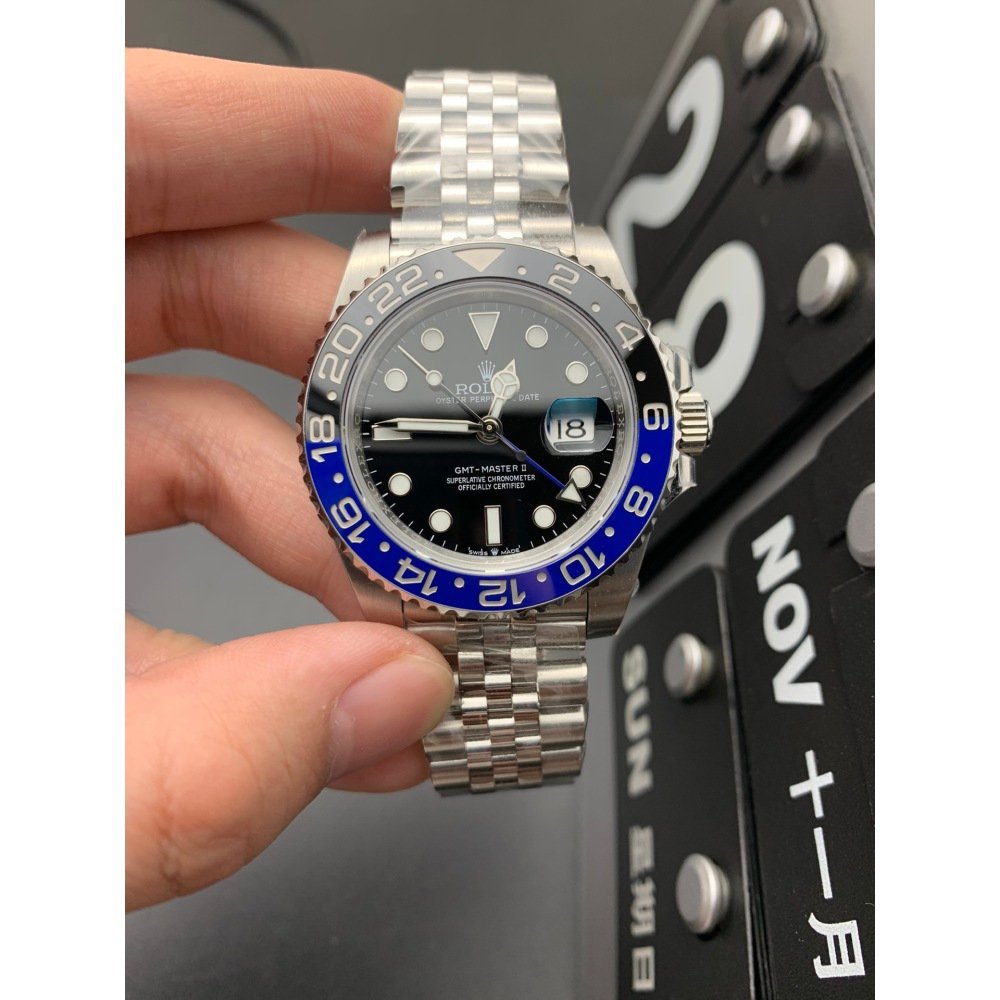 Rolex GMT Master II Batman 126710BLNR Oyster Bracelet Super Clone Swiss 3285 Movement