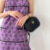 Chanel 22P small round box makeup bag sweetly feel makeup bag AS3066W980