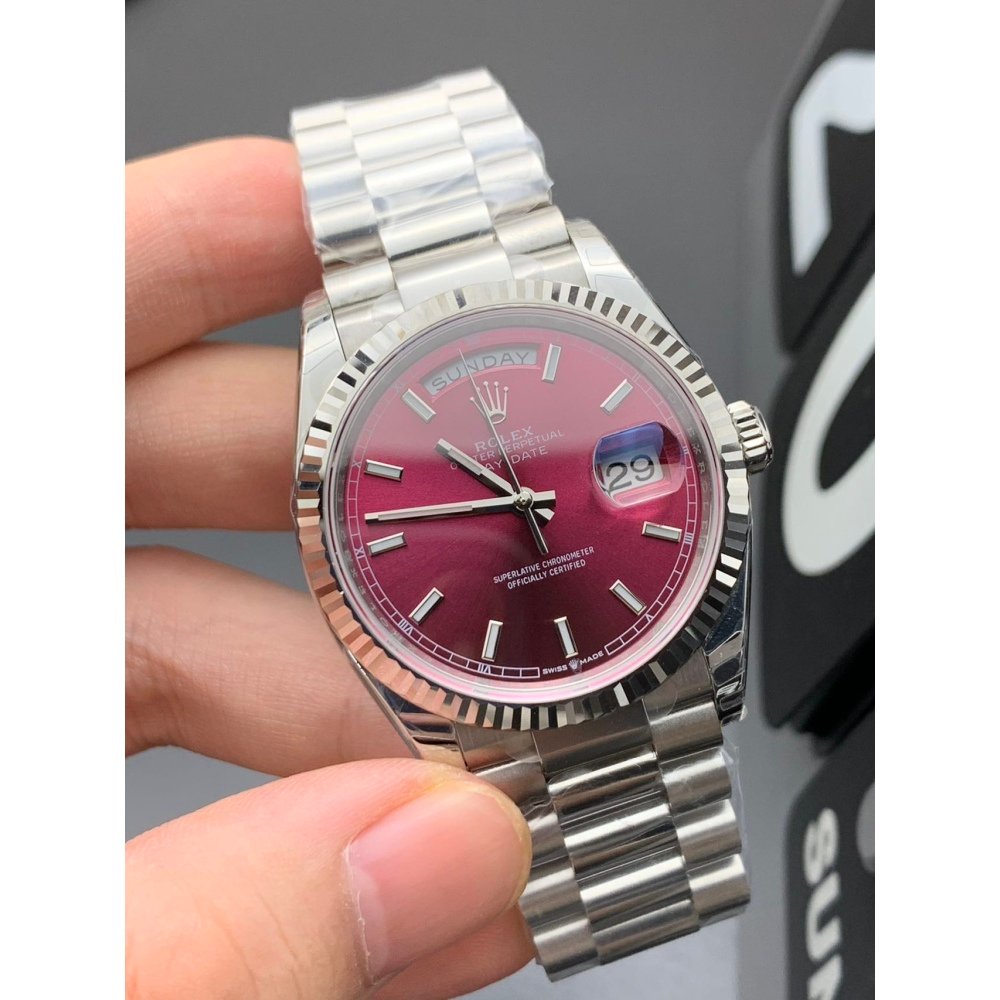 Rolex Day-Date 128239 Cherry Dial Super Clone Swiss Movement