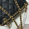 Chanel 23K litchi leather ball pattern chain backpack AS4490W1080