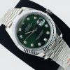Rolex Datejust Green Dial Diamond White Gold Jubilee Bracelet Swiss Clone Movement