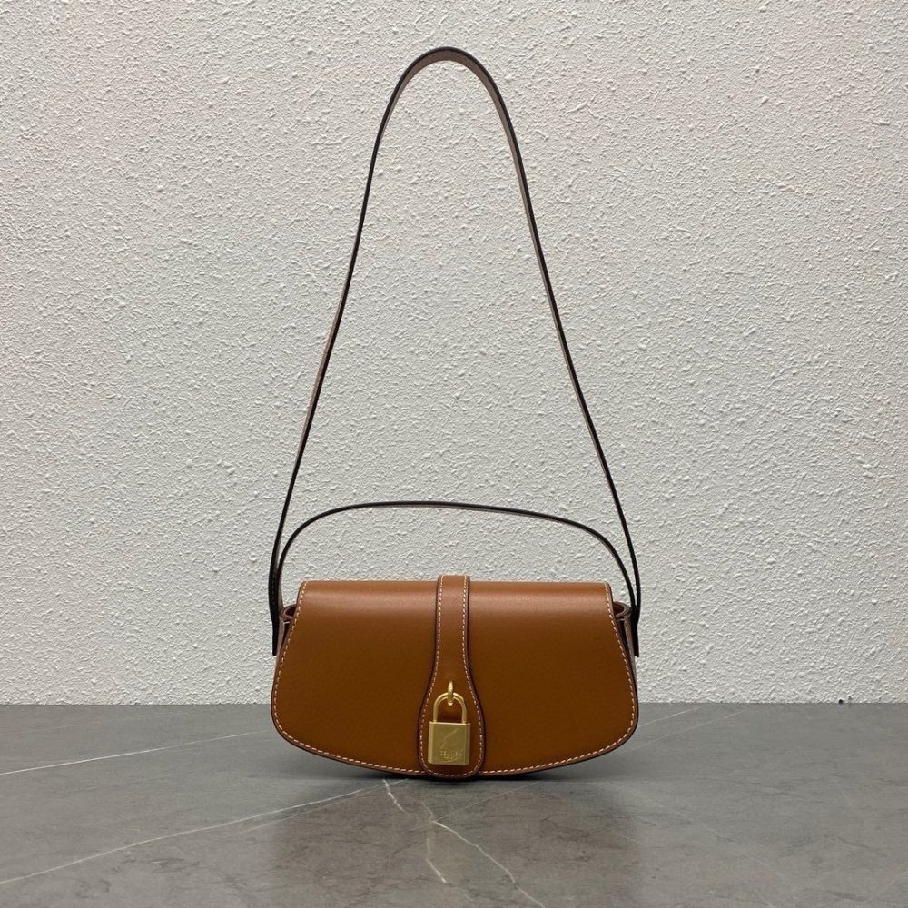 Celline TaBou Clutch Yellowish brown 18 x 8 x 5 cm