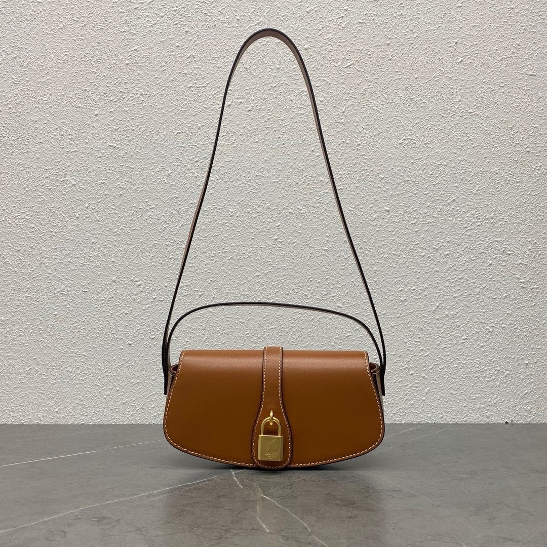 Celline TaBou Clutch Yellowish brown 18 x 8 x 5 cm