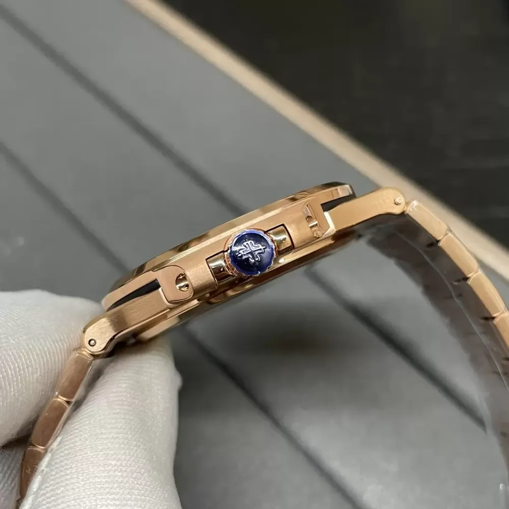 Patek Philippe Nautilus 5711/1R RG 3KF 1:1 Best Edition Brown Textured Dial on RG Bracelet A324 Super Clone V2