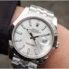 Rolex Datejust 116200 White Dial Jubilee Bracelet White Gold Swiss Clone Movement