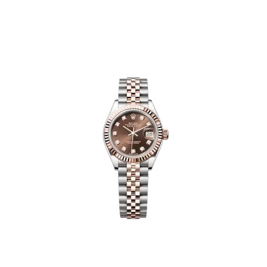 Rolex Lady-Datejust 28 Oystersteel and Everose Gold Women's Watch 279171-0011