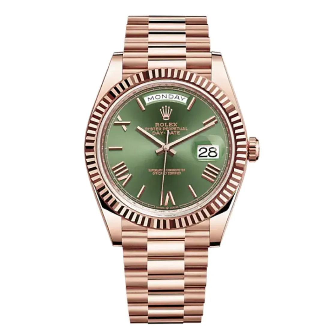 Rolex Day-Date President 40mm 18ct Everose Gold 228235-0025 Unworn