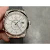 Rolex Sky-Dweller m336239-0003 white Dial Rubber Strap 2824 Movement