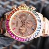 Rolex Over the top of the Rainbow - Rolex rainbow Ring Datona Platinum eye Cal.7750 mechanical timing