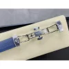 Patek Philippe Aquanaut 5168G-001 SS 3KF Best Edition Blue Dial on Blue Rubber Strap A324 Super Clone V3