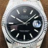 Rolex Datejust Black Dial White Gold Jubilee Bracelet Swiss Clone Movement