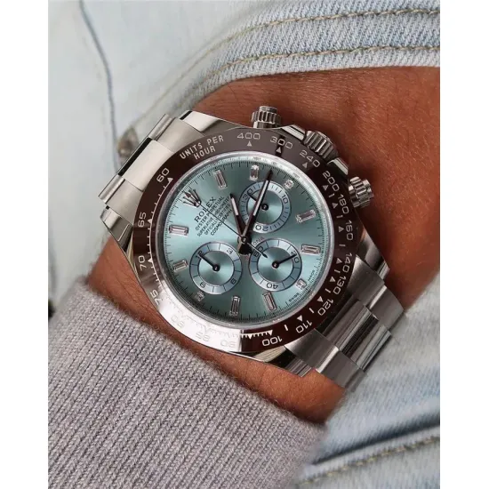 Rolex Cosmograph Daytona 40mm Platinum Ice-Blue Dial m116506 Series