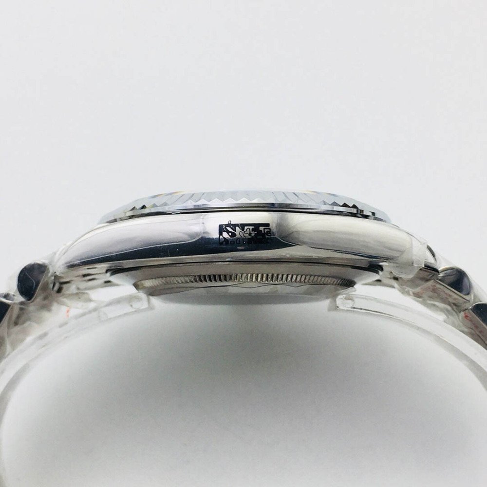 Rolex Datejust Gray Dial Diamond White Gold Swiss Clone Movement