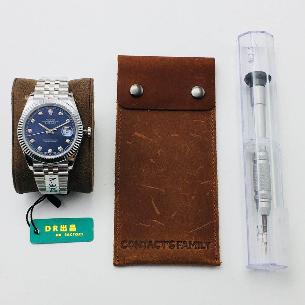 Rolex Datejust Blue Dial Diamond White Gold Swiss Clone Movement
