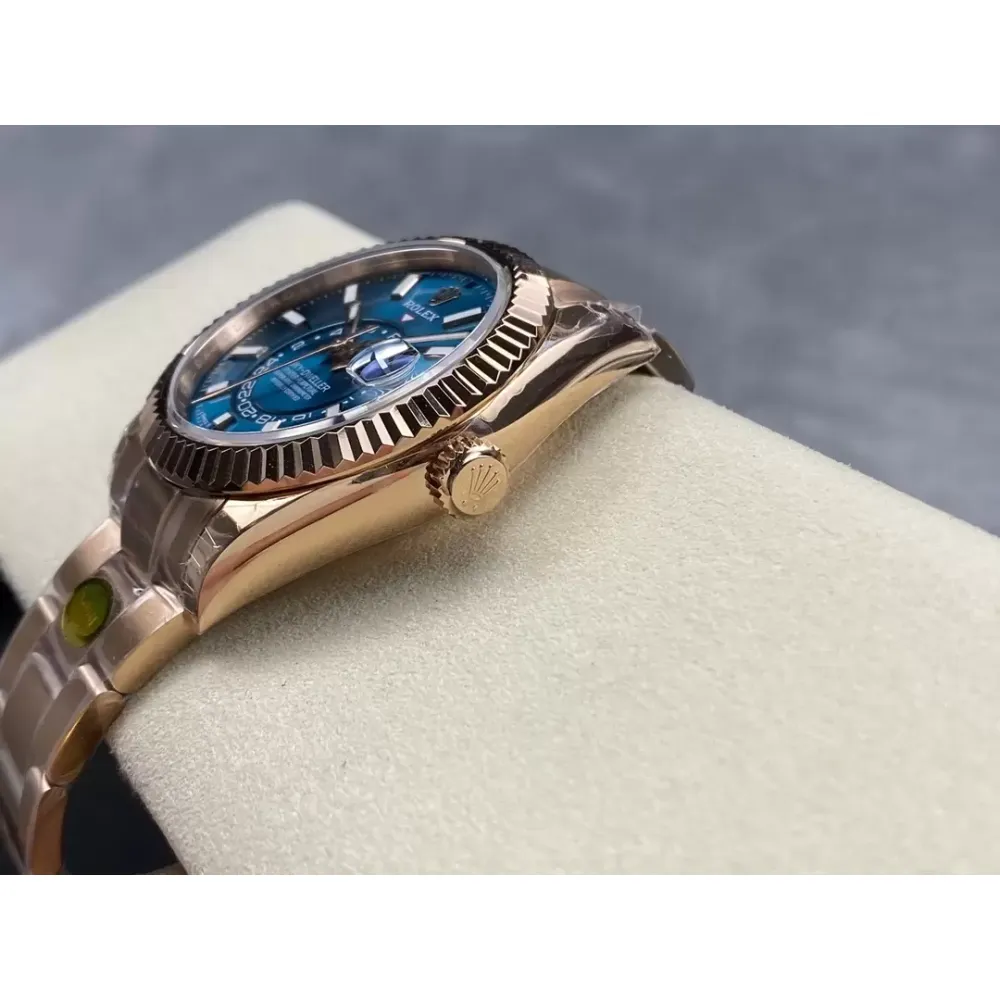 Rolex Sky-Dweller 336935 Skywalker Rose Gold And Blue Dial Steel Swiss 2824 Movement