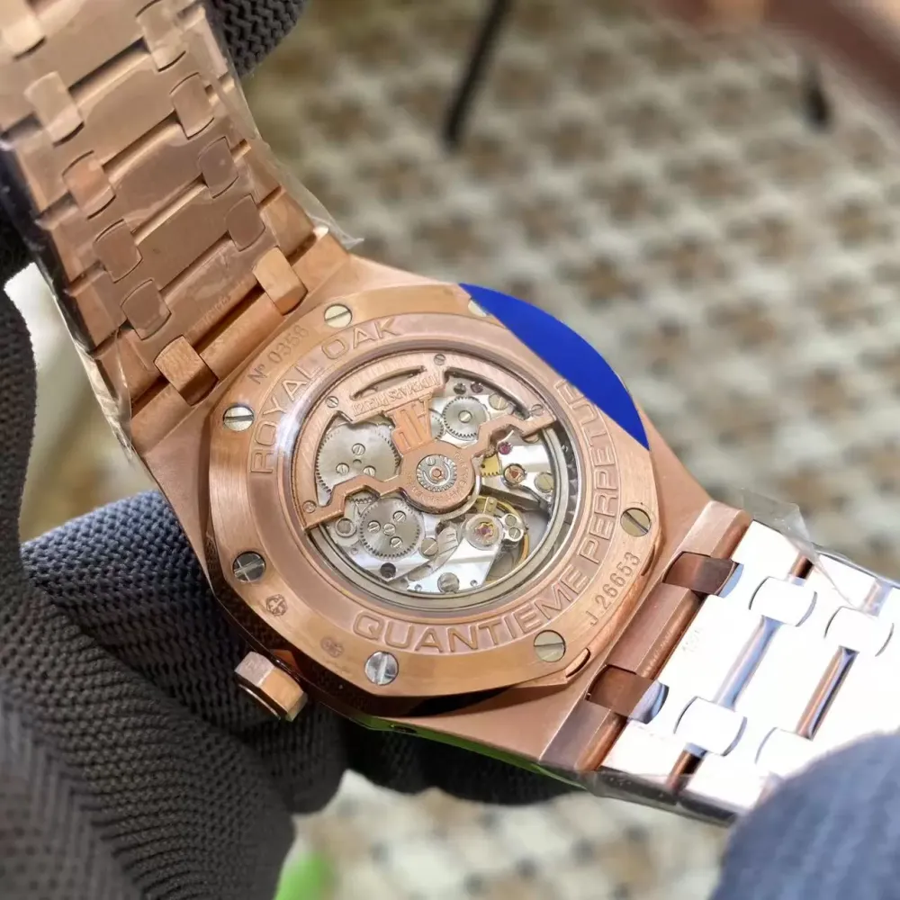 AP Royal Oak 41mm Complicated 26574 RG APS F1:1 Best Edition Rose Gold Dial on GR Bracelet A5134 (CHS)