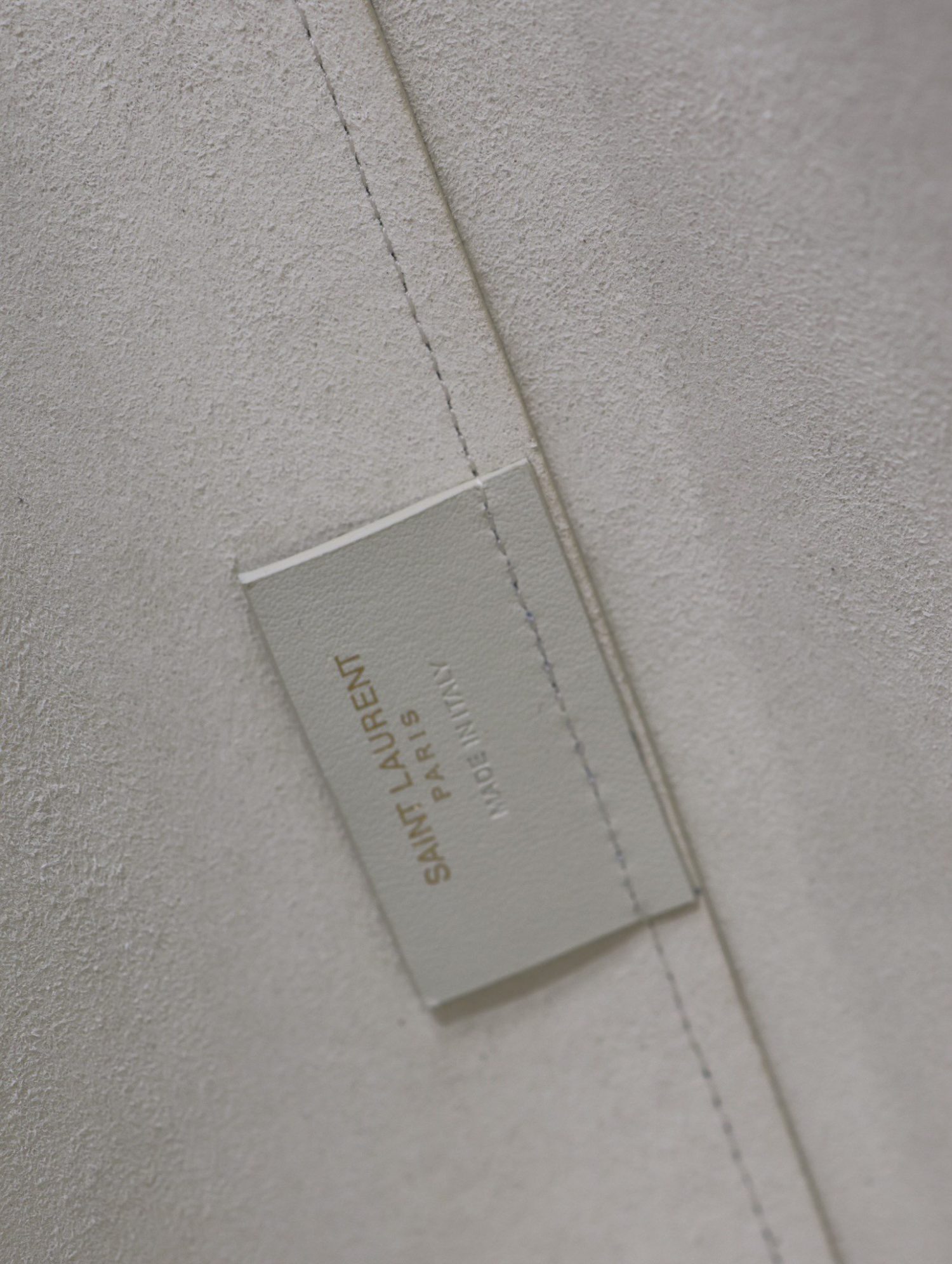 SAINT LAURENT Genuine Leather Shopping Bag