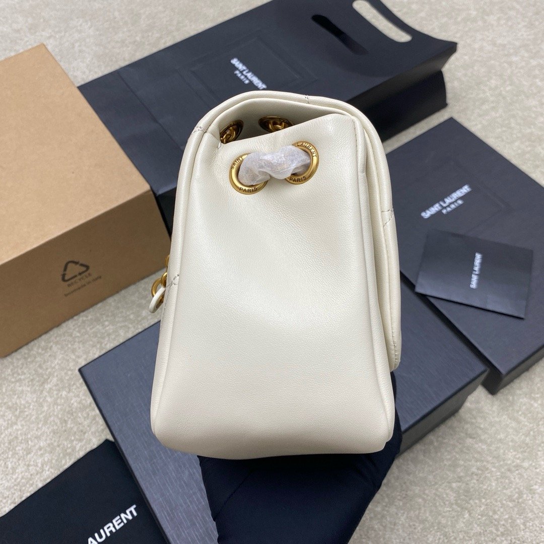 JAMIE 4.3 Small Original Sheepskin Handbag Creamy White Sheepskin/Gold 763475