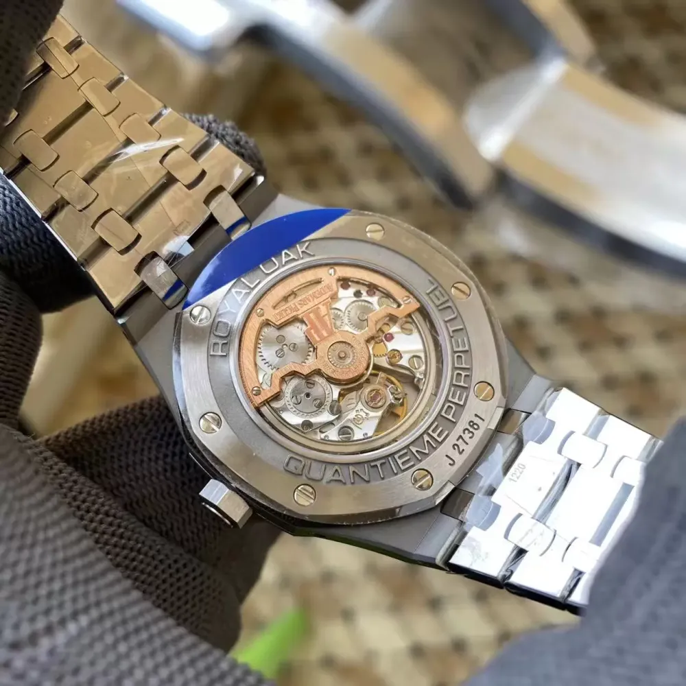 AP Royal Oak 41mm Complicated 26574 SS APS F1:1 Best Edition Silver Dial on SS Bracelet A5134 (CHS)