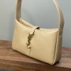 【𝑳𝑬 𝟓 𝑨 𝟕】𝙍𝙤𝙨𝙚 same style smooth plain leather 𝙃𝙊𝘽𝙊 handbag Plain leather Apricot Sheep Gold 𝟔𝟓𝟕𝟐𝟐𝟖