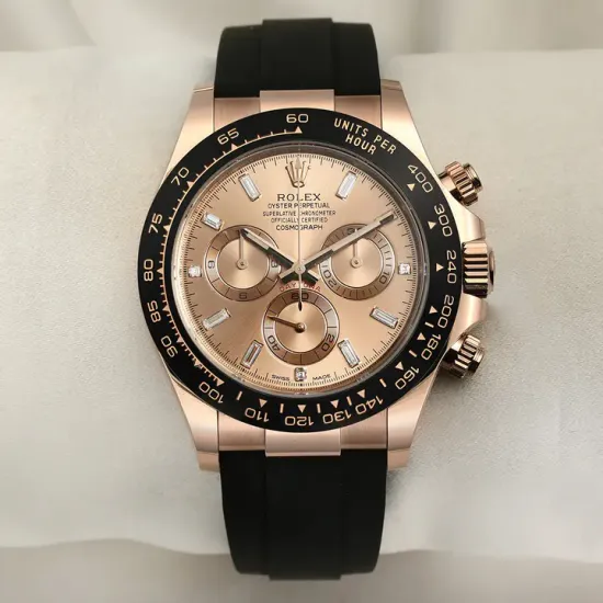 Rolex Daytona Sundust Dial 40mm Everose gold Oysterflex Strap 116515ln-0061