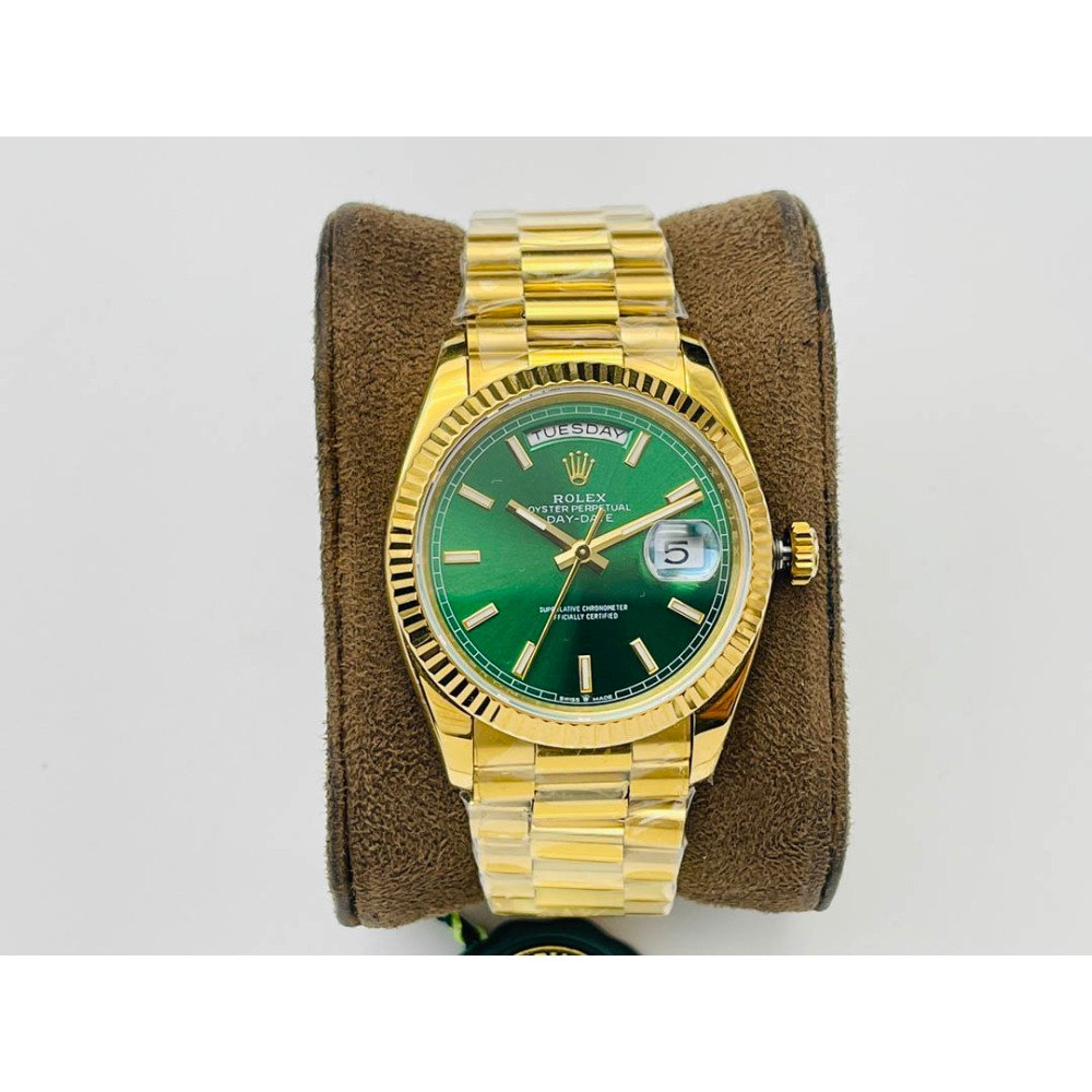 Rolex Day-Date All Gold Light Green Dial Super Clone Swiss 3255 Movement