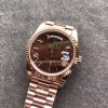 Rolex Day-Date 228235 Rose Gold Browm Dial President Bracelet A3255 (Tungsten Heavy Versio)