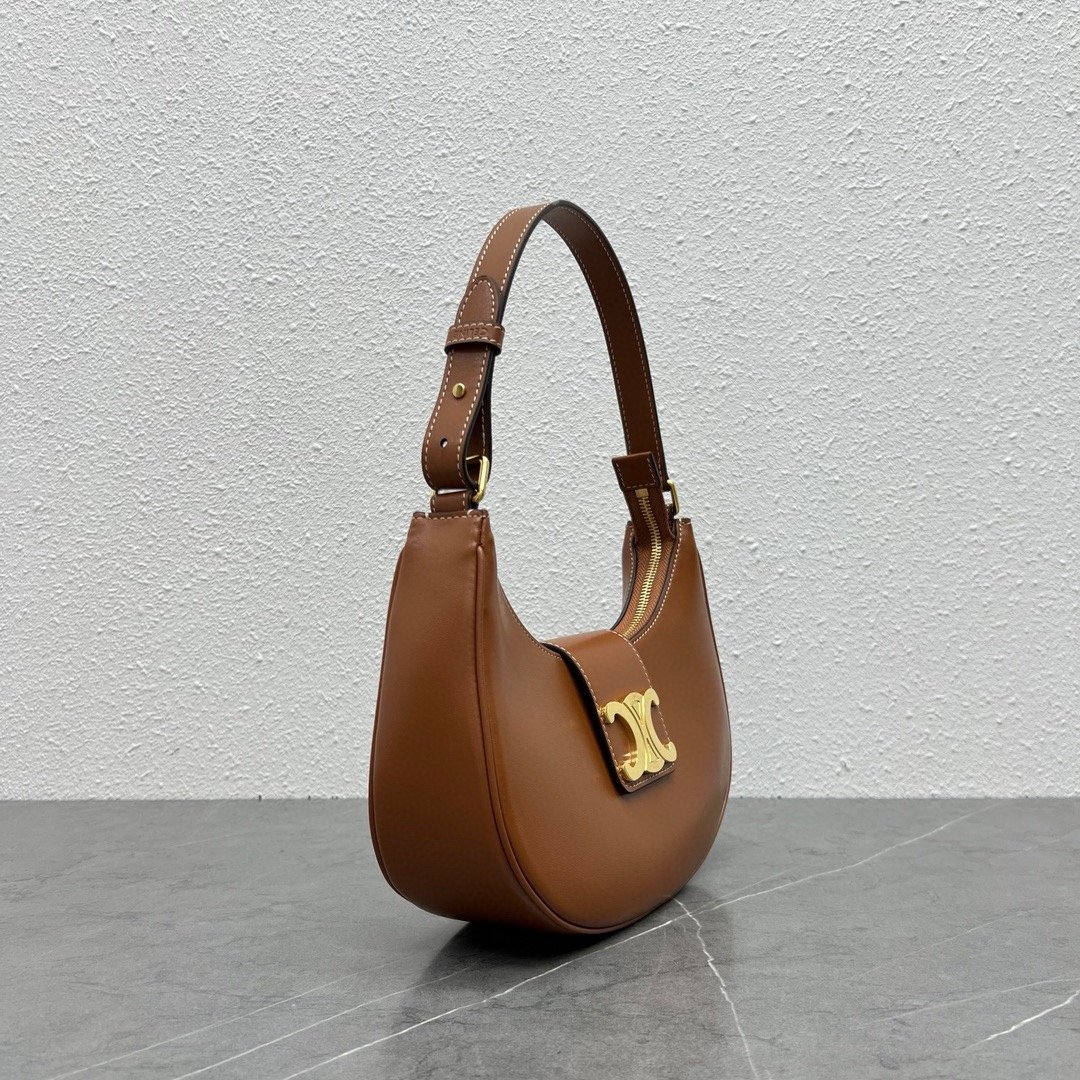 TRIOMPHE CANVAS AVA ARM BAG WITH LOGO PRINT
