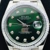 Rolex Datejust Green Dial Diamond White Gold Jubilee Bracelet Swiss Clone Movement
