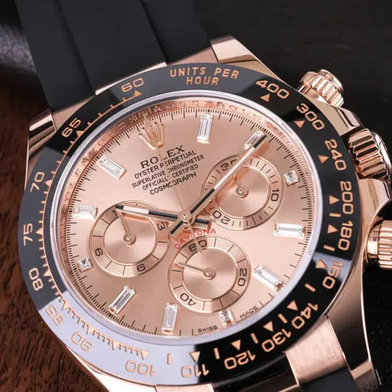 Rolex Daytona Sundust Dial 40mm Everose gold Oysterflex Strap 116515ln-0061