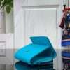 LV embossed light blue embossed wallet wallet card holder