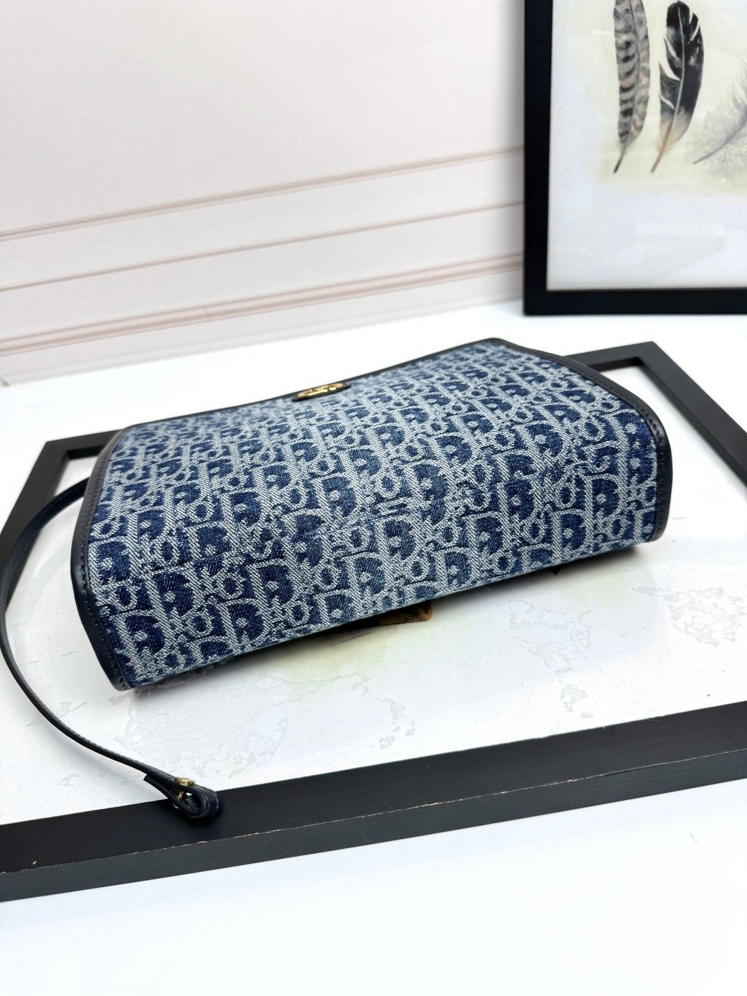 𝐃𝐢𝐨𝐫 𝐌𝐎𝐍𝐓𝐀𝐈𝐆𝐍𝐄 Clutch 30 Montaigne Denim D Lanbu D6313