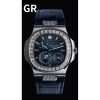 PATEK PHILIPPE Nautilus 5724G-001 SS GRF 1:1 Best Edition Blue Dial on Blue Leather Strap A240