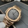 Patek Philippe Nautilus 5711/1R RG 3KF 1:1 Best Edition Brown Textured Dial on RG Bracelet A324 Super Clone V2