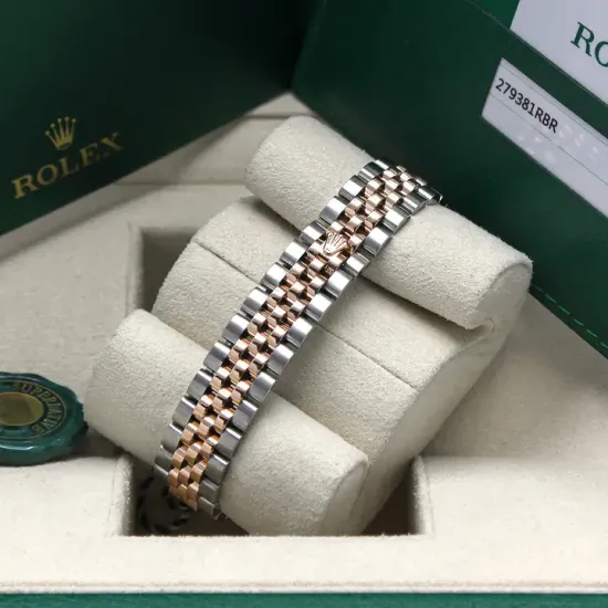 Christmas Promotion -Rolex Lady Datejust 28mm Everose Diamond Bezel Two-Tone 279381 For Women New