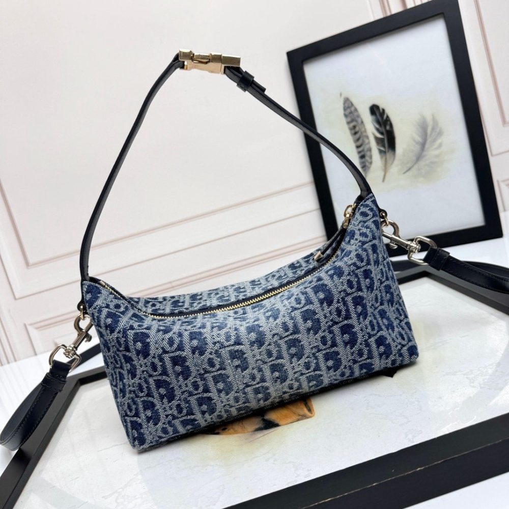 DiorTravel Nomad Clutch Lunch Box Bag Extended Strap D6663