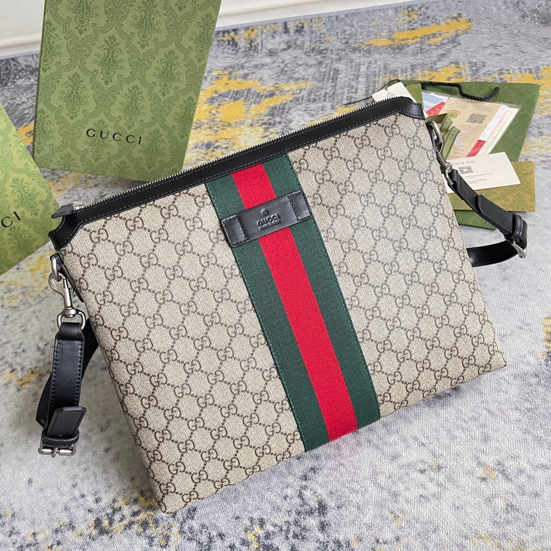 Gucci Canvas Messenger Bag