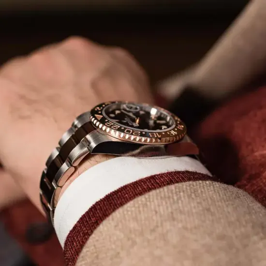 Rolex GMT-Master II Root Beer Two Tone Black Dial Ref 126711chnr-0002